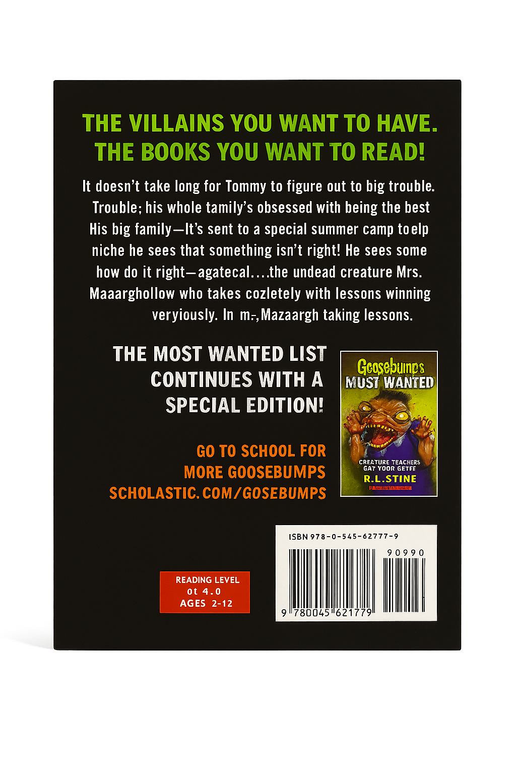 Goosebumps Most Wanted: Creature Teacher: The Final Exam