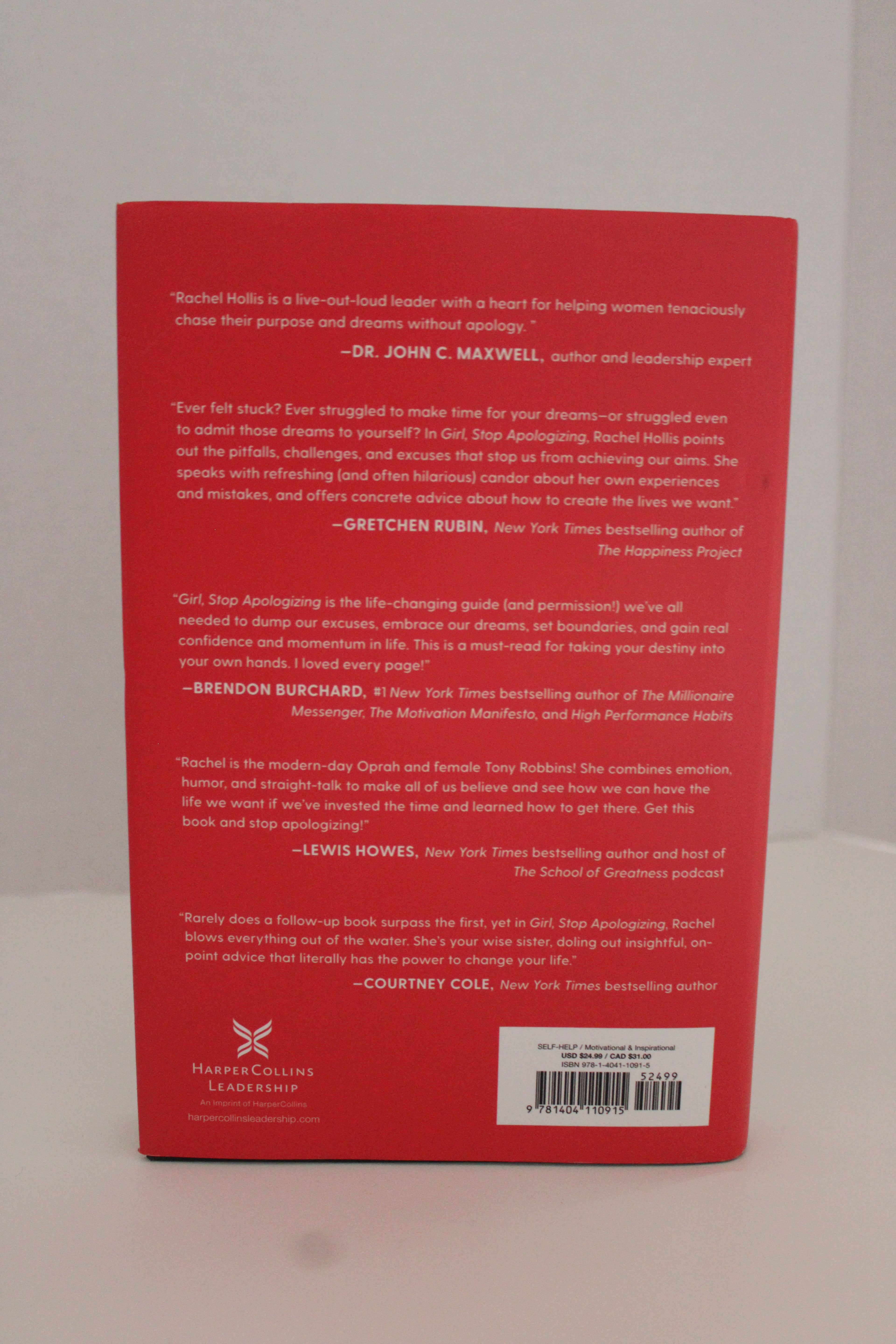 Girl, Stop Apologizing by Rachel Hollis | Used Like New Self-Help Book