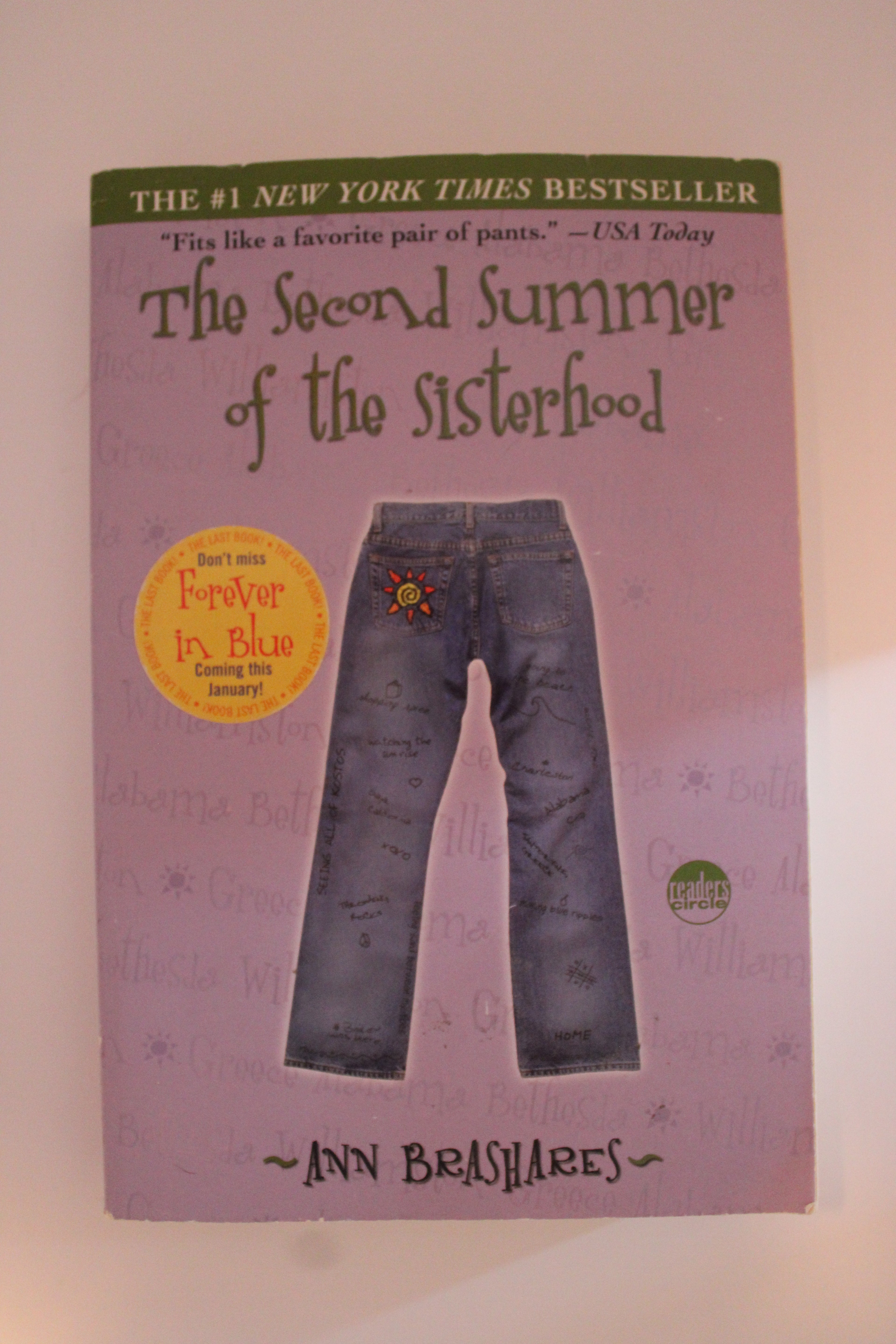 The Second Summer of the Sisterhood by Ann Brashares | Sisterhood of the Traveling Pants Book 2 | Used Book