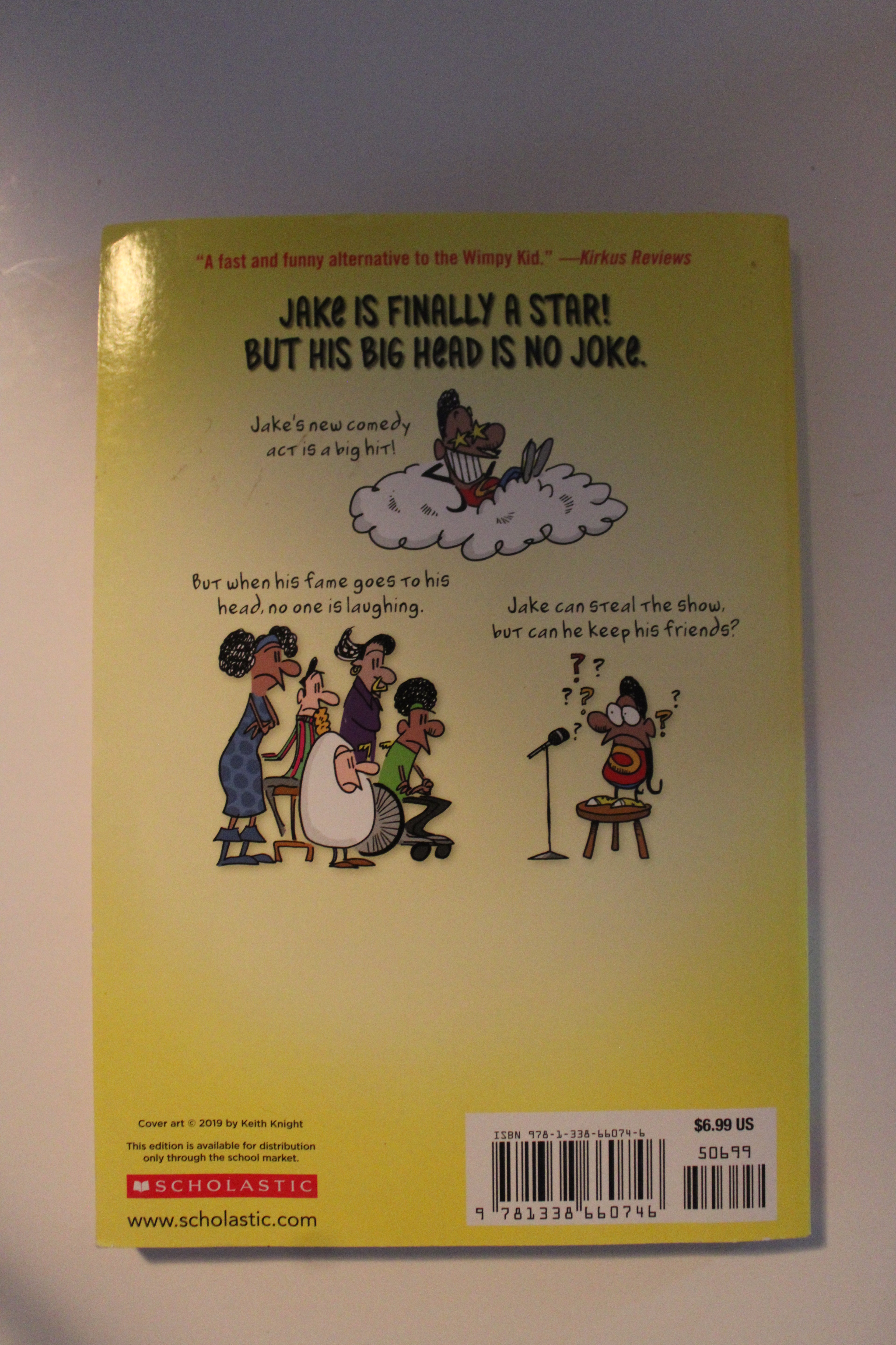 Jake the Fake Goes for Laughs by Craig Robinson & Adam Mansbach | Kids Chapter Book | Used Copy